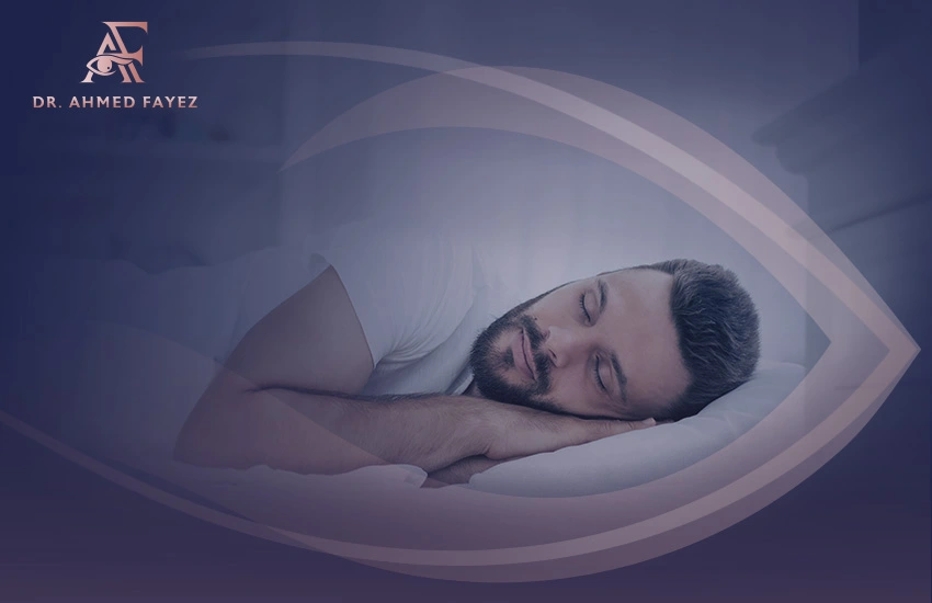 طريقة النوم بعد عملية انفصال الشبكية